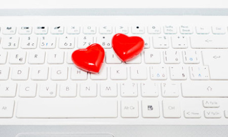online dating hearts on keyboard